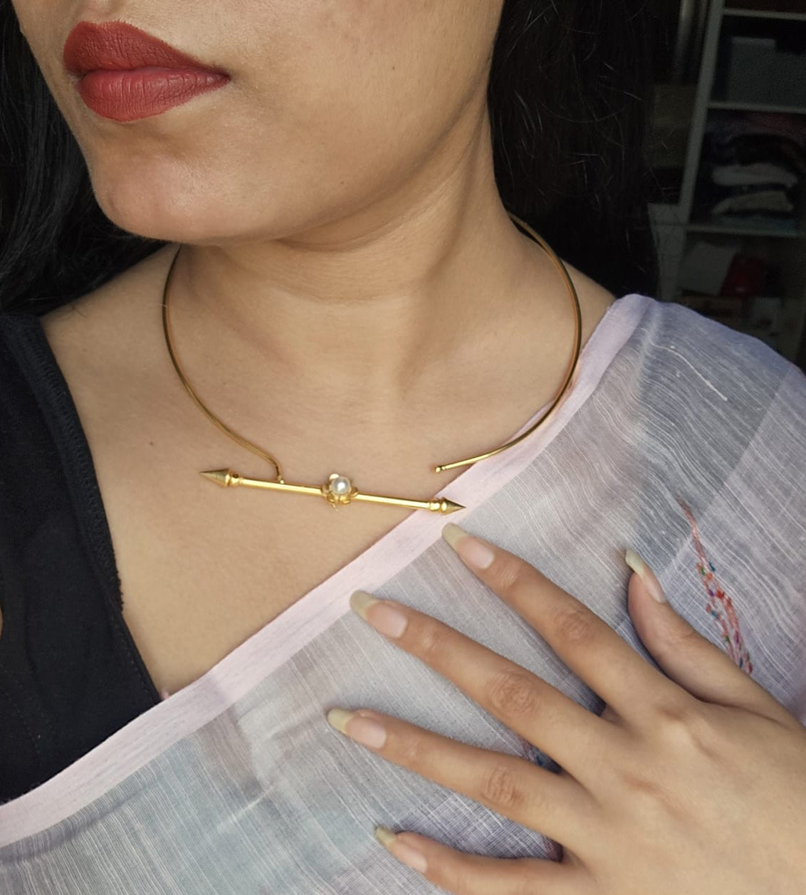 Handcrafted Brass Hansuli Necklace